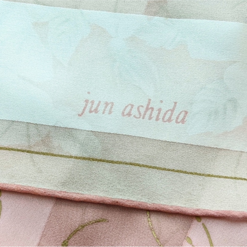 Jun Ashida 100% Silk Scarf